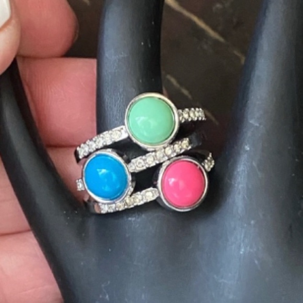 Lia Sophia Candy Dots Ring Bundle